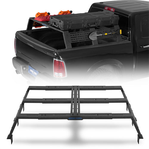 Load image into Gallery viewer, Hooke Road  12.2" High Overland Bed Rack for 07-23 Toyota Tundra & 05-23 Tacoma(6' Bed) & 09-23 Ford F-150 & Raptor & 09-23 Ram 1500  b9923s 1