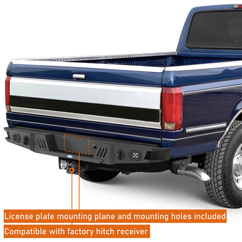 Load image into Gallery viewer, Hooke Road 1992-1996 Ford Rear Bumper F-150 F-250 F-350 b8541 6