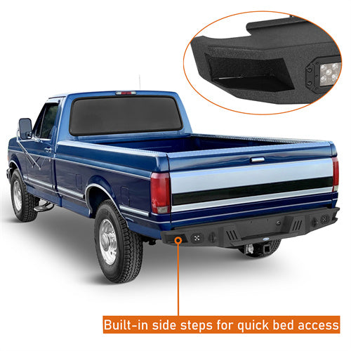 Load image into Gallery viewer, Hooke Road 1992-1996 Ford Rear Bumper F-150 F-250 F-350 b8541 7
