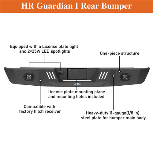 Load image into Gallery viewer, 1993-2011 Ford Ranger Fleetside Rear Bumper Hooke Road b8820 11