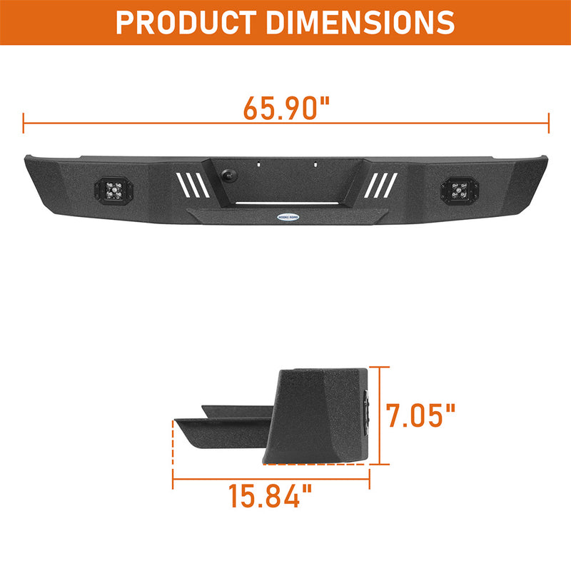 Load image into Gallery viewer, 1993-2011 Ford Ranger Fleetside Rear Bumper Hooke Road b8820 5