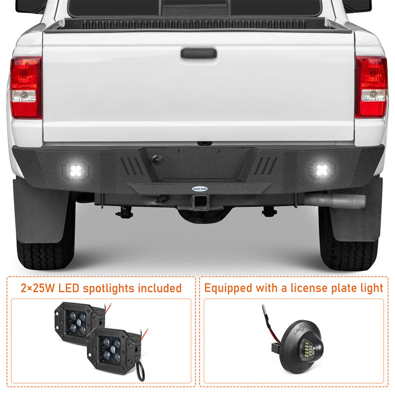 Load image into Gallery viewer, 1993-2011 Ford Ranger Fleetside Rear Bumper Hooke Road b8820 6