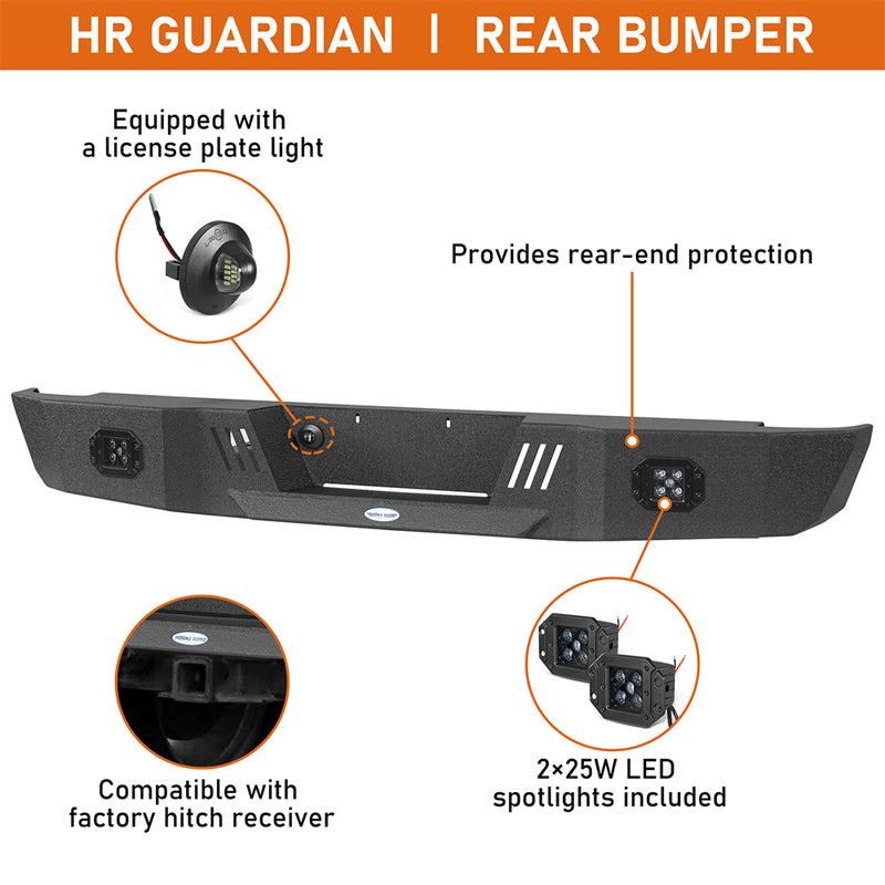 Load image into Gallery viewer, 1993-2011 Ford Ranger Fleetside Rear Bumper Hooke Road b8820 8