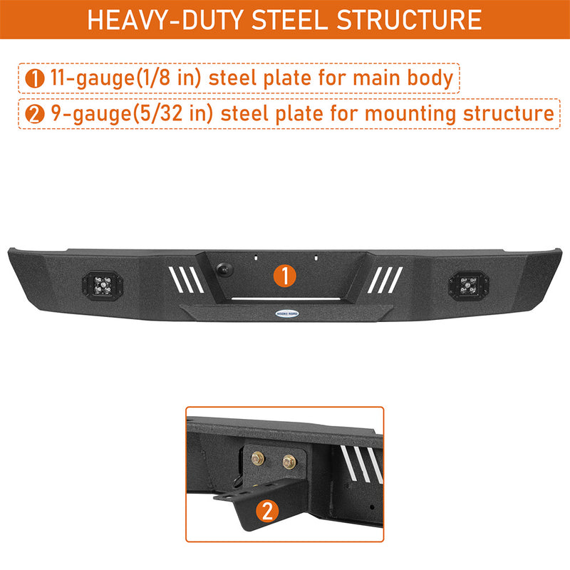 Load image into Gallery viewer, 1993-2011 Ford Ranger Fleetside Rear Bumper Hooke Road b8820 9