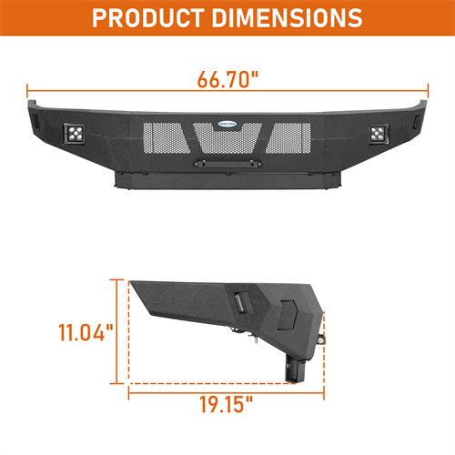 Load image into Gallery viewer, Hooke Road 1995-2004 Toyota Tacoma Front Bumper w/ Spotlights b4150 5