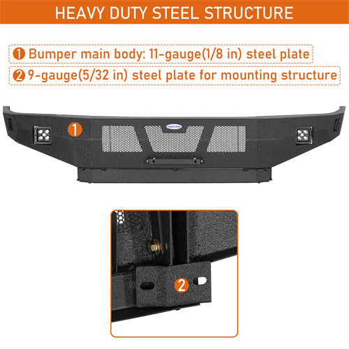 Load image into Gallery viewer, Hooke Road 1995-2004 Toyota Tacoma Front Bumper w/ Spotlights b4150 6