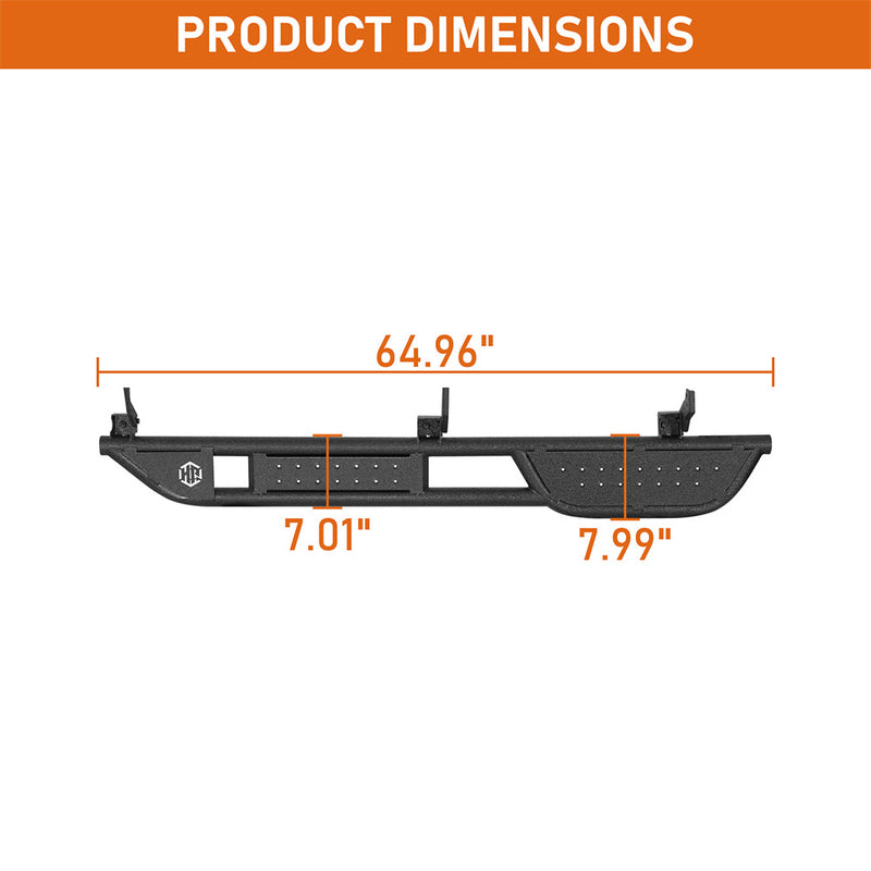 Load image into Gallery viewer, 1996-2002 Toyota 4Runner 3rd Gen Side Steps w/Non-slip Step Pads Hooke Road b7850s 5