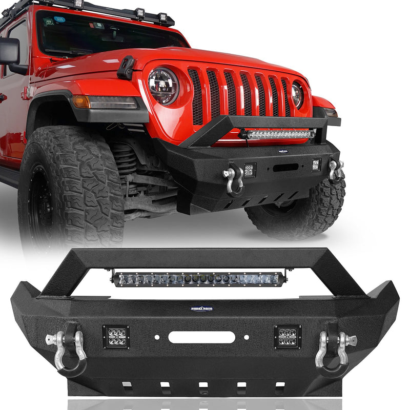Load image into Gallery viewer, Jeep Gladiator JT Rock Crawler Stubby Front & Rear Bumper (20-24) - HookeRoad b30317003 6