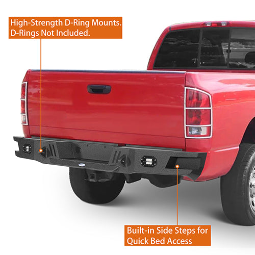 Load image into Gallery viewer, 2003-2005 Dodge Ram 2500 Rear Bumper Guard Protector - HookeRoad HE.6463 6