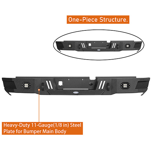 Load image into Gallery viewer, 2003-2005 Dodge Ram 2500 Rear Bumper Guard Protector - HookeRoad HE.6463 8