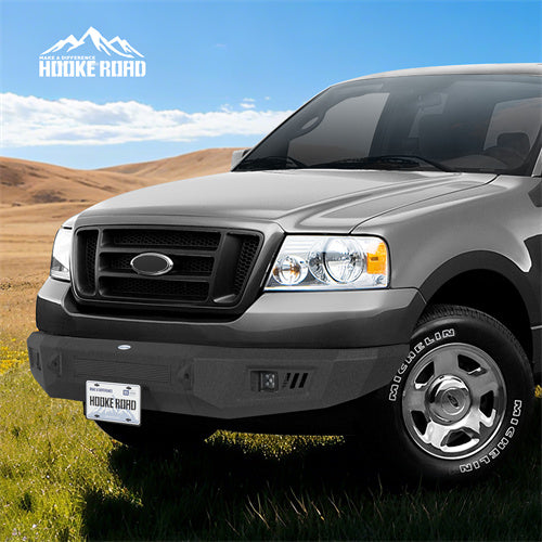 Load image into Gallery viewer, Hooke Road 2004-2008 Ford F-150 Front Bumper with Spotlights & D-rings b8008 3