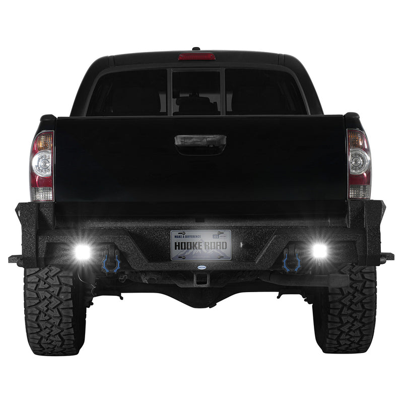 Load image into Gallery viewer, Hooke Road 2005-2015 Toyota Tacoma Rear Bumper w/ Bedside Slider Steps 2