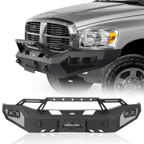 Load image into Gallery viewer, 2006-2009 Ram 2500 3500 Front Bumper with Winch Plate Hooke Road b6481 1