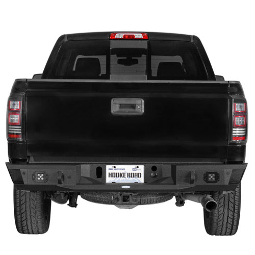 Load image into Gallery viewer, 2007-2018 GMC Sierra 1500 Rear Bumper with LED Spotlights Hooke Road b9462 2