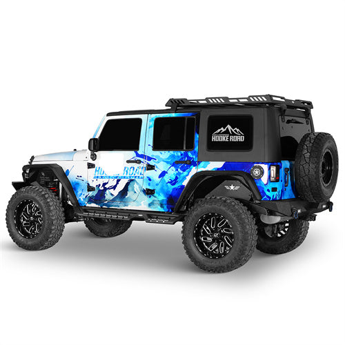 Load image into Gallery viewer, Hooke Road Aluminum Rear Wheel Well Liners Rear Fender Liners for 2007-2018 Jeep Wrangler JK b2118s 4