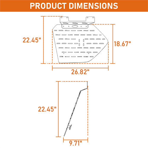 Load image into Gallery viewer, Hooke Road 2010-2023 Lexus GX460 Rear Window Exterior Molle Panel Storage Kit b4604s 5