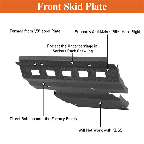 Load image into Gallery viewer, Hooke Road 2010-2024 Toyota 4Runner Front Skid Plate b9108s 9