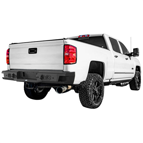 Hooke Road 2011-2019 Chevy Silverado & Sierra 2500HD 3500HD Steel Rear Bumper b9531 2