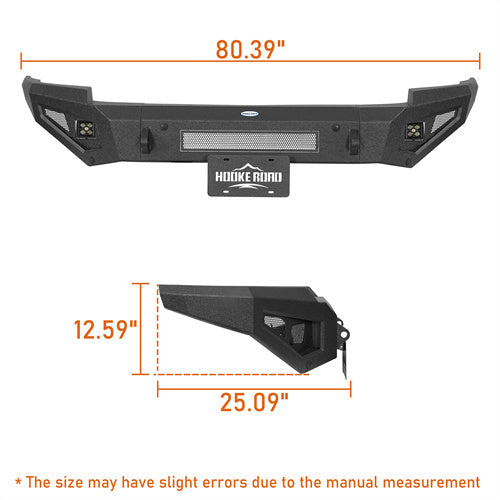 Load image into Gallery viewer, Hooke Road 2014-2015 Chevy Silverado 1500 Front Bumper b9035 5