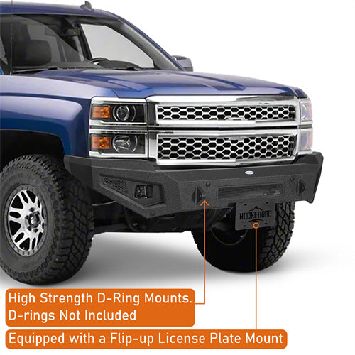 Load image into Gallery viewer, Hooke Road 2014-2015 Chevy Silverado 1500 Front Bumper b9035 8