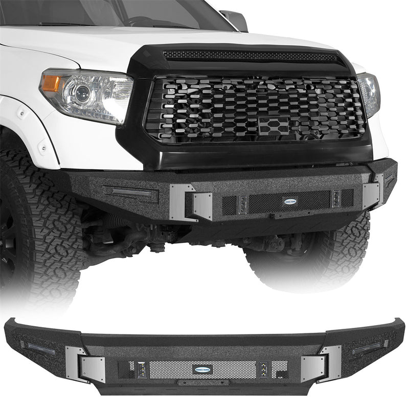 Load image into Gallery viewer, Hooke Road 2014-2021 Toyota Tundra Front Bumper w/ Skid Plate b5038s 1