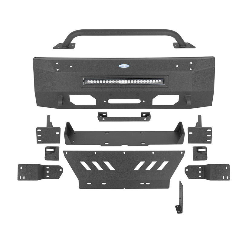 Load image into Gallery viewer, Hooke Road 2014-2021 Toyota Tundra Stubby Front Bumper b5021s 6
