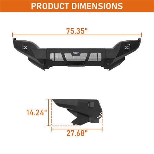 Load image into Gallery viewer, Hooke Road 2014-2024 Toyota 4Runner Front Bumper with Spotlights b9822s 6