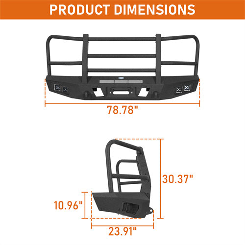 Load image into Gallery viewer, Hooke Road 2015-2017 Ford F-150 Aftermarket Front Bumper with Grille Guard b8288 5