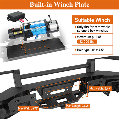 Load image into Gallery viewer, Hooke Road 2015-2017 Ford F-150 Aftermarket Front Bumper with Grille Guard b8288 6