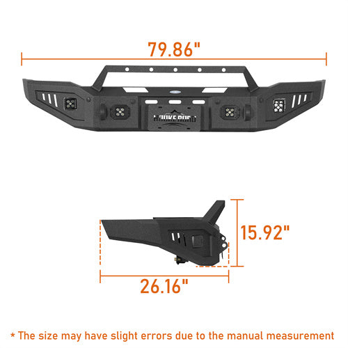 Load image into Gallery viewer, Hooke Road 2015 - 2019 Chevy Silverado 2500HD 3500HD Front Bumper b9532 3