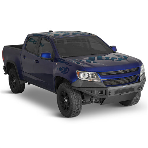 Hooke Road 2015-2020 Chevy Colorado Front Bumper with Skid Plate b9114s 5