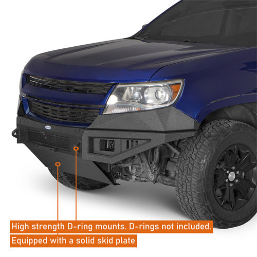 Load image into Gallery viewer, Hooke Road 2015-2020 Chevy Colorado Front Bumper with Skid Plate b9114s 6