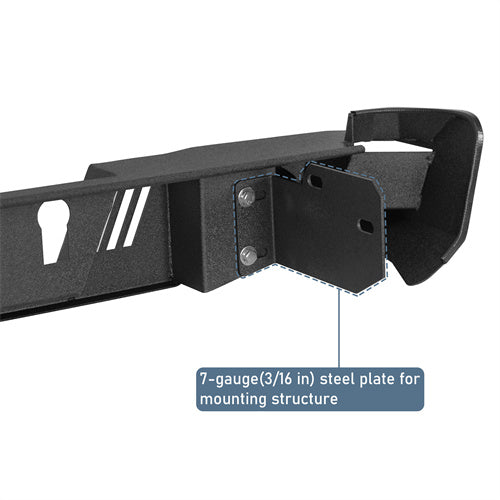 Load image into Gallery viewer, Hooke Road 2015-2022 Chevy Colorado & GMC Canyon Rear Bumper with LED Spotlights, Excluding ZR2 Models b9109s 7