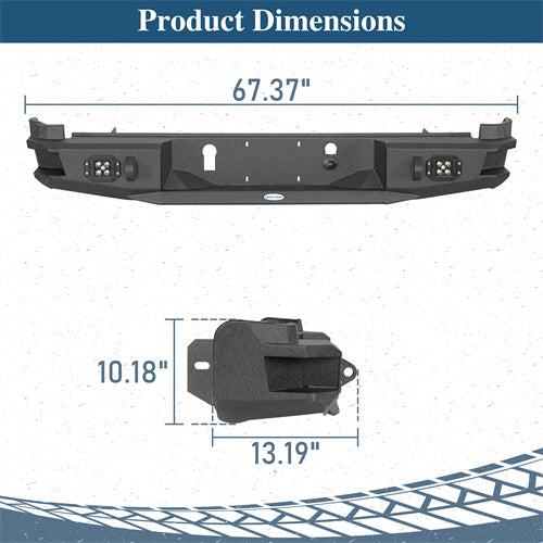 Load image into Gallery viewer, Hooke Road 2015-2022 Chevy Colorado & GMC Canyon Steel Rear Bumper, Excluding ZR2 Models b9110s 4
