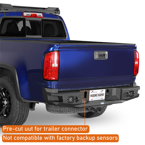 Load image into Gallery viewer, Hooke Road 2015-2022 Chevy Colorado & GMC Canyon Steel Rear Bumper, Excluding ZR2 Models b9110s 5