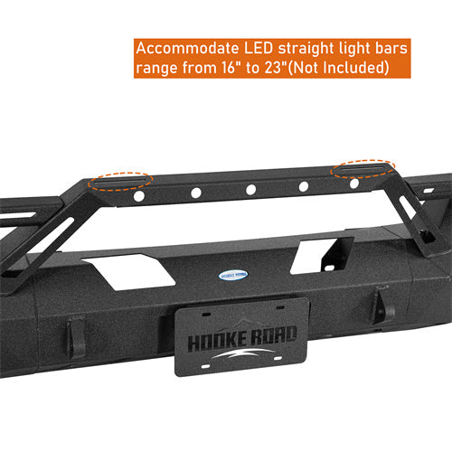 Load image into Gallery viewer, Hooke Road 2016-2018 Chevy Silverado 1500 Front Bumper with Winch Plate & 4 × LED Lights b9038ab 13