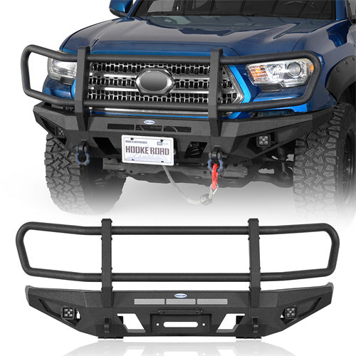Load image into Gallery viewer, Hooke Road 2016-2023 Toyota Tacoma Brush Guard Front Grille Bumper b4232abs 1