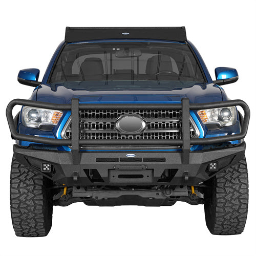 Load image into Gallery viewer, Hooke Road 2016-2023 Toyota Tacoma Brush Guard Front Grille Bumper b4232abs 2