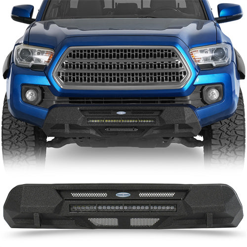 Load image into Gallery viewer, Hooke Road 2016-2023 Toyota Tacoma Steel Stubby Front Bumper b4231  1