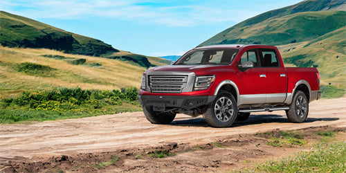 2017-2024 Nissan Titan Steel Front Bumper Replacement Hooke Road b5300 9