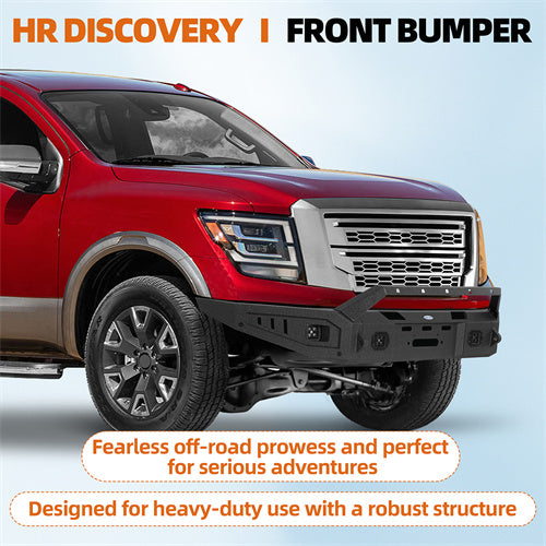 Load image into Gallery viewer, Hooke Road 2017-2024 Nissan Titan Front Bumper with Winch Plate b5302 8