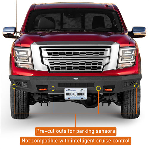 Load image into Gallery viewer, Hooke Road 2017-2024 Nissan Titan Front Bumper with 22" LED light bar b5301 6