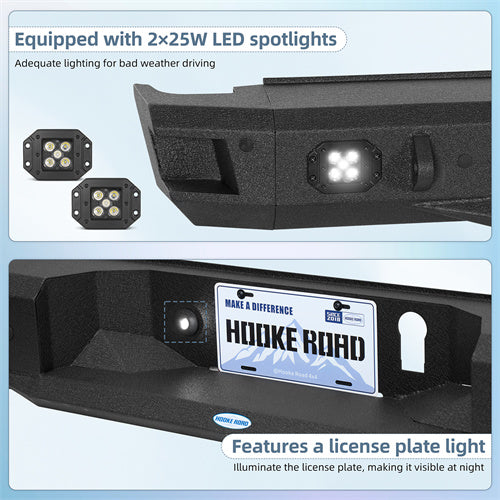 Load image into Gallery viewer, Hooke Road 2017-2024 Nissan Titan Rear Bumper Replacement b5303 6