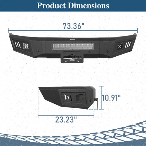 Load image into Gallery viewer, Hooke Road 2019-2023 Ford Ranger Front Bumper with LED Spotlights b8804 4