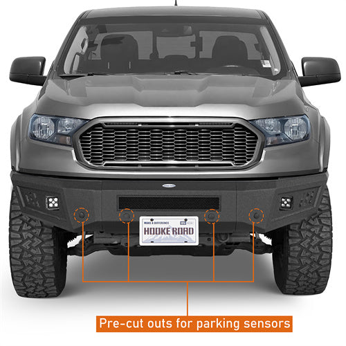 Load image into Gallery viewer, Hooke Road 2019-2023 Ford Ranger Front Bumper with LED Spotlights b8804 6