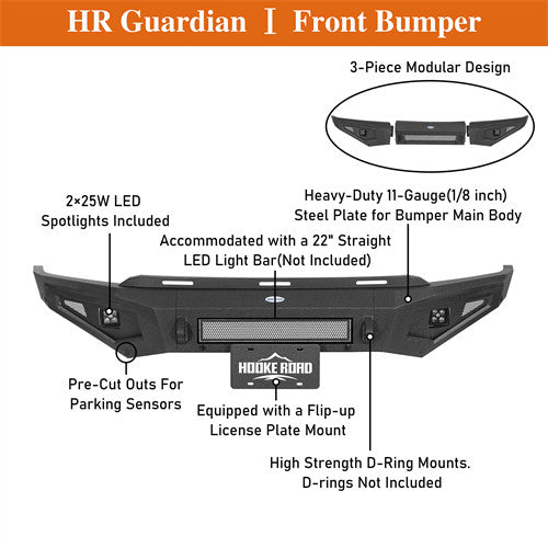 Load image into Gallery viewer, Hooke Road 2021-2023 Ford F-150 Front Bumper Excluding Raptor b8301 12