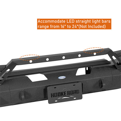 Load image into Gallery viewer, Hooke Road 2020-2023 GMC Sierra 2500HD/3500HD Front Bumper with Winch Plate & 4 × LED Lights b9206ab 11