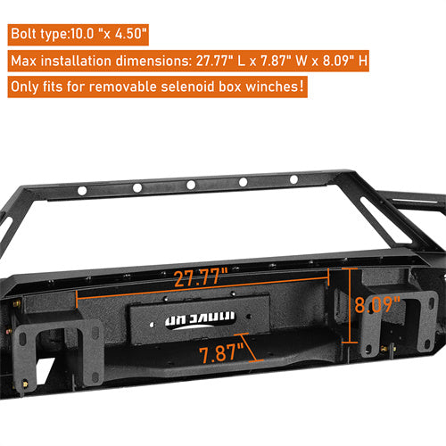 Load image into Gallery viewer, Hooke Road 2020-2023 GMC Sierra 2500HD/3500HD Front Bumper with Winch Plate & 4 × LED Lights b9206ab 12