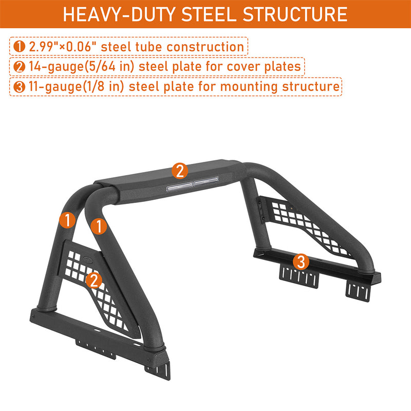 Load image into Gallery viewer, Hooke Road 22.1" Universal Truck Roll Bar for Ford F-150 & Chevy & GMC & Ram & Tundra & Jeep b9930 8