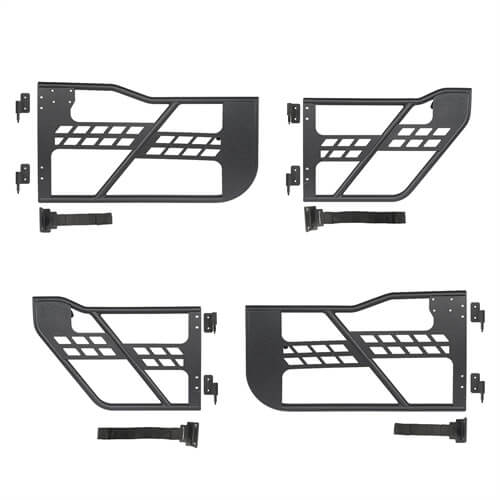 Load image into Gallery viewer, HookeRoad Jeep JT Front & Rear Tubular Doors Guards 4-Door Rock Crawler for 2020-2023 Jeep Gladiator JT b3009 17
